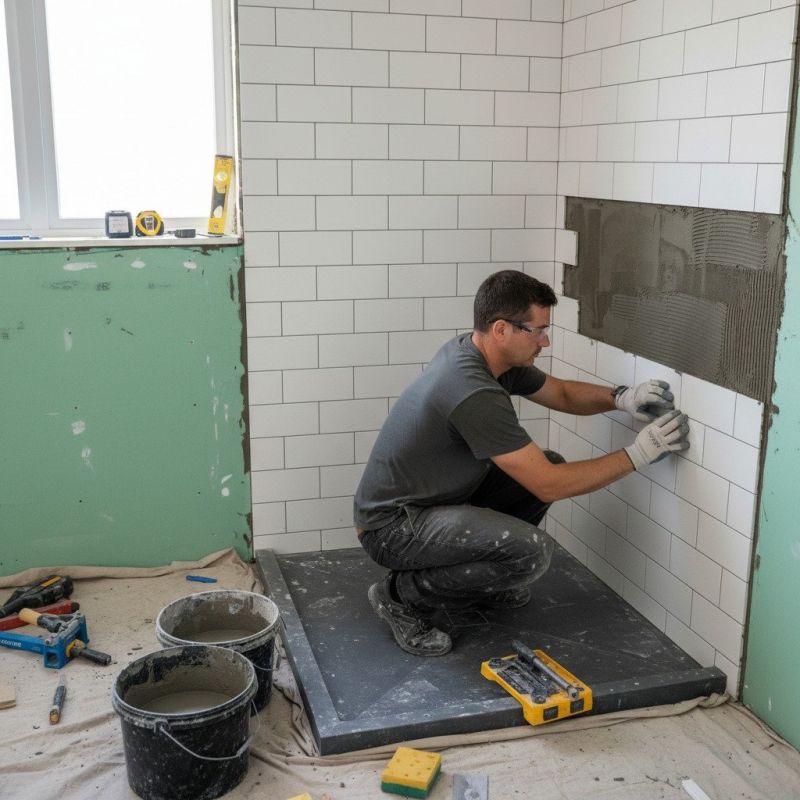 Tile Shower Pan Installation in Denver County, CO